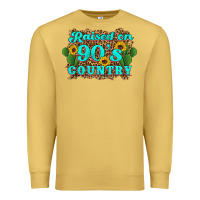 Antique Gold raised 90's country cactus sunflower's Premium Sweatshirt - Artiststas