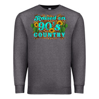 Charcoal Heather raised 90's country cactus sunflower's Premium Sweatshirt - Artiststas