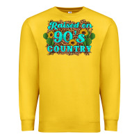Raised 90's Country Cactus Sunflower's Premium Sweatshirt | Teevron