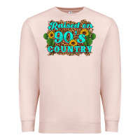 Pale Pink raised 90's country cactus sunflower's Premium Sweatshirt - Artiststas