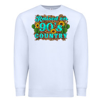 White raised 90's country cactus sunflower's Premium Sweatshirt - Artiststas
