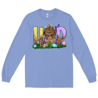 Colony Blue Hop Rabbit Easter Day Long Sleeve Tee - HowdyJamesFarm