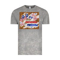 Cloud Rock flip flops fireworks & freedom 4th of july Vintage Tee - TumblerDesignByShophia