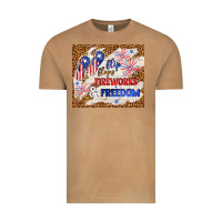 Vintage Camel flip flops fireworks & freedom 4th of july Vintage Tee - TumblerDesignByShophia