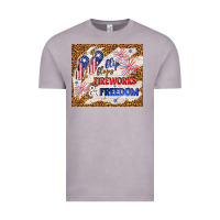 Vintage Zinc flip flops fireworks & freedom 4th of july Vintage Tee - TumblerDesignByShophia