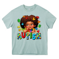 Arona autism afro girl Heavy Core Tee - LillyAllenDesigns