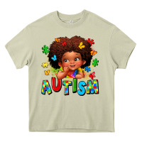 Mossy autism afro girl Heavy Core Tee - LillyAllenDesigns