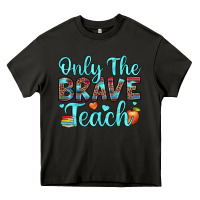 Asphalt only the brave teach Heavy Core Tee - JahusDesignShop