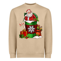 Mushroom Christmas Santa Claus Coffee Cup Heavyweight Sweatshirt - FaDigitalArtStudio
