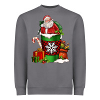 Storm Christmas Santa Claus Coffee Cup Heavyweight Sweatshirt - FaDigitalArtStudio