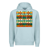 Blue Mist native american aztec seamless pattern 1 Premium Hoodie - BundleAndBundleShop
