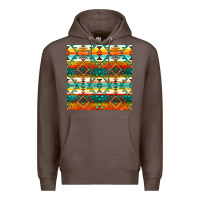 Coffee native american aztec seamless pattern 1 Premium Hoodie - BundleAndBundleShop