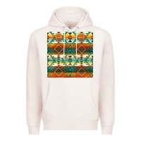 Pale Pink native american aztec seamless pattern 1 Premium Hoodie - BundleAndBundleShop