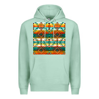 Seafoam native american aztec seamless pattern 1 Premium Hoodie - BundleAndBundleShop