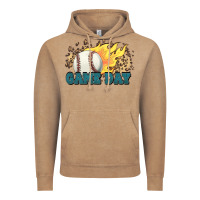 Vintage Coffee game day baseball leopard flames fireball Vintage Hoodie - HowdyJamesFarm