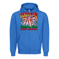 True Royal Candy Cane Christmas Club Zipper Hoodie - CowhideDigitalArt