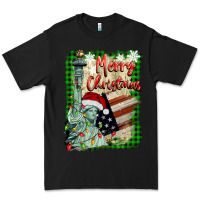 Black merry christmas  statue of liberty Premium Tee - BarkalooDesign