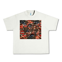 Pistachio American flag leopard tumbler Urban Heavy Tee - HowdyJamesFarm