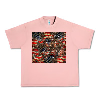 American Flag Leopard Tumbler Urban Heavy Tee | Teevron