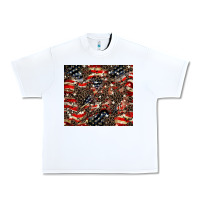 White American flag leopard tumbler Urban Heavy Tee - HowdyJamesFarm