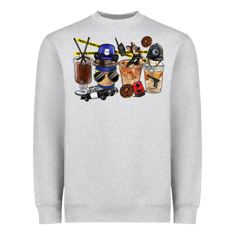 Police Coffee Cups Heavyweight Sweatshirt by FaDigitalArtStudio | Teevron