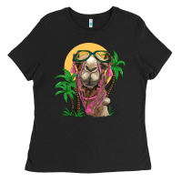Black camel with oasis Ladies Tee - BarkalooDesign