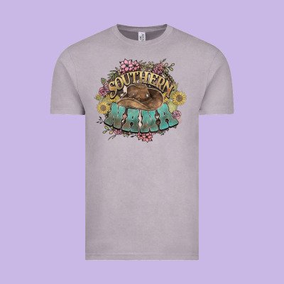 Southern Nana Western Flowers Vintage Tee Designed By Howdyjamesfarm