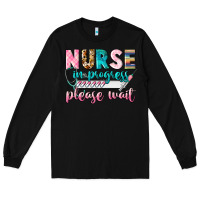Black nurse in progress Long Sleeve Tee - CowGirlArtShop
