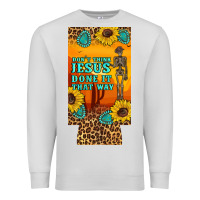 Dove Grey don't jesus done it that way western skeleton  12 oz can cooler  (slim Premium Sweatshirt - Artiststas