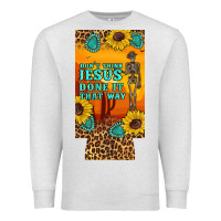 Oatmeal Heather don't jesus done it that way western skeleton  12 oz can cooler  (slim Premium Sweatshirt - Artiststas