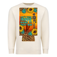Sandshell don't jesus done it that way western skeleton  12 oz can cooler  (slim Premium Sweatshirt - Artiststas