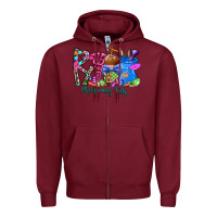 Burgundy easter pharmacy Zipper Hoodie - CowhideDigitalArt