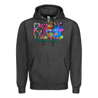 Charcoal Heather easter pharmacy Zipper Hoodie - CowhideDigitalArt