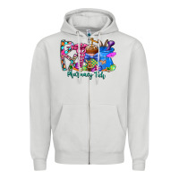 Dove Grey easter pharmacy Zipper Hoodie - CowhideDigitalArt