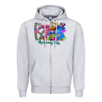 Heather Grey easter pharmacy Zipper Hoodie - CowhideDigitalArt