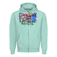 Seafoam easter pharmacy Zipper Hoodie - CowhideDigitalArt