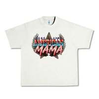 Pistachio American mama 4th of july Urban Heavy Tee - HowdyJamesFarm