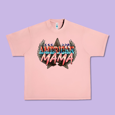 American Mama 4th Of July Urban Heavy Tee Designed By Howdyjamesfarm