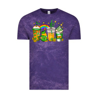 Cloud Purple st patricks day coffee Vintage Tee - Jasminsmagicworld