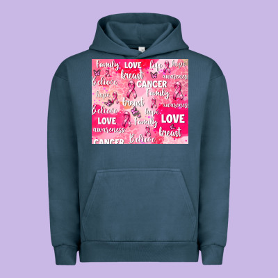 Breast Cancer Awareness Pink Urban Hoodie Designed By Adodesignshop