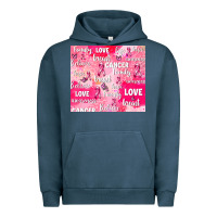 Pigment Midnight Navy breast cancer awareness pink Urban Hoodie - AdoDesignShop
