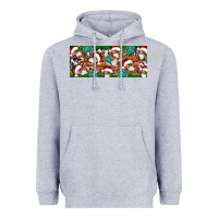 Heather Grey Santa skeleton christmas Heavyweight Hoodie - Artiststas