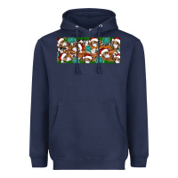 Navy Santa skeleton christmas Heavyweight Hoodie - Artiststas