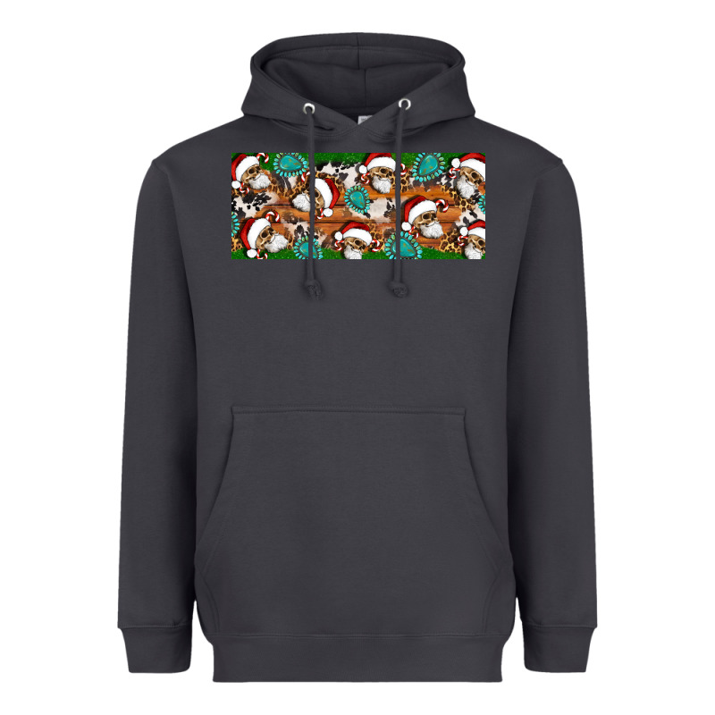 Santa Skeleton Christmas Heavyweight Hoodie by Artiststas | Teevron