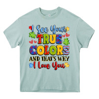 Arona colorful love message Heavy Core Tee - LillyAllenDesigns