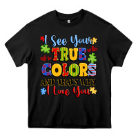 Black colorful love message Heavy Core Tee - LillyAllenDesigns
