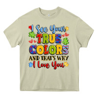Mossy colorful love message Heavy Core Tee - LillyAllenDesigns