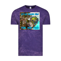 Cloud Purple let us thank hım for our food Vintage Tee - TumblerDesignByShophia