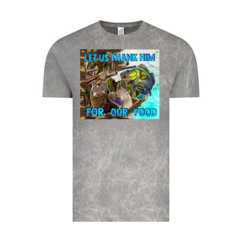 Let Us Thank Hım For Our Food Vintage Tee by TumblerDesignByShophia | Teevron
