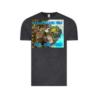 Vintage Black let us thank hım for our food Vintage Tee - TumblerDesignByShophia